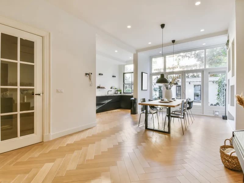 Herringbone Flooring Dining Room Liverpool