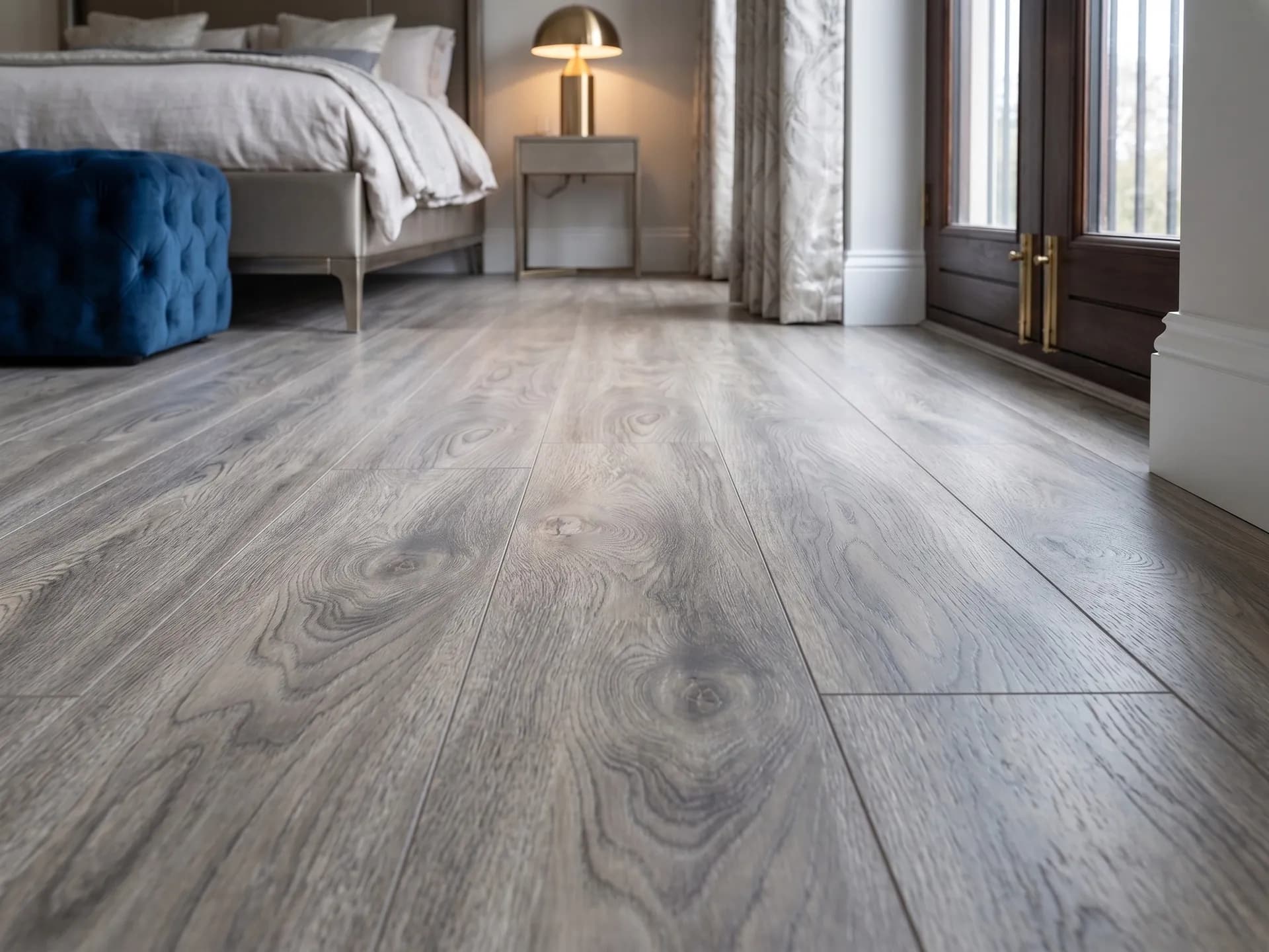Grey Oak Laminate Flooring Bedroom Liverpool