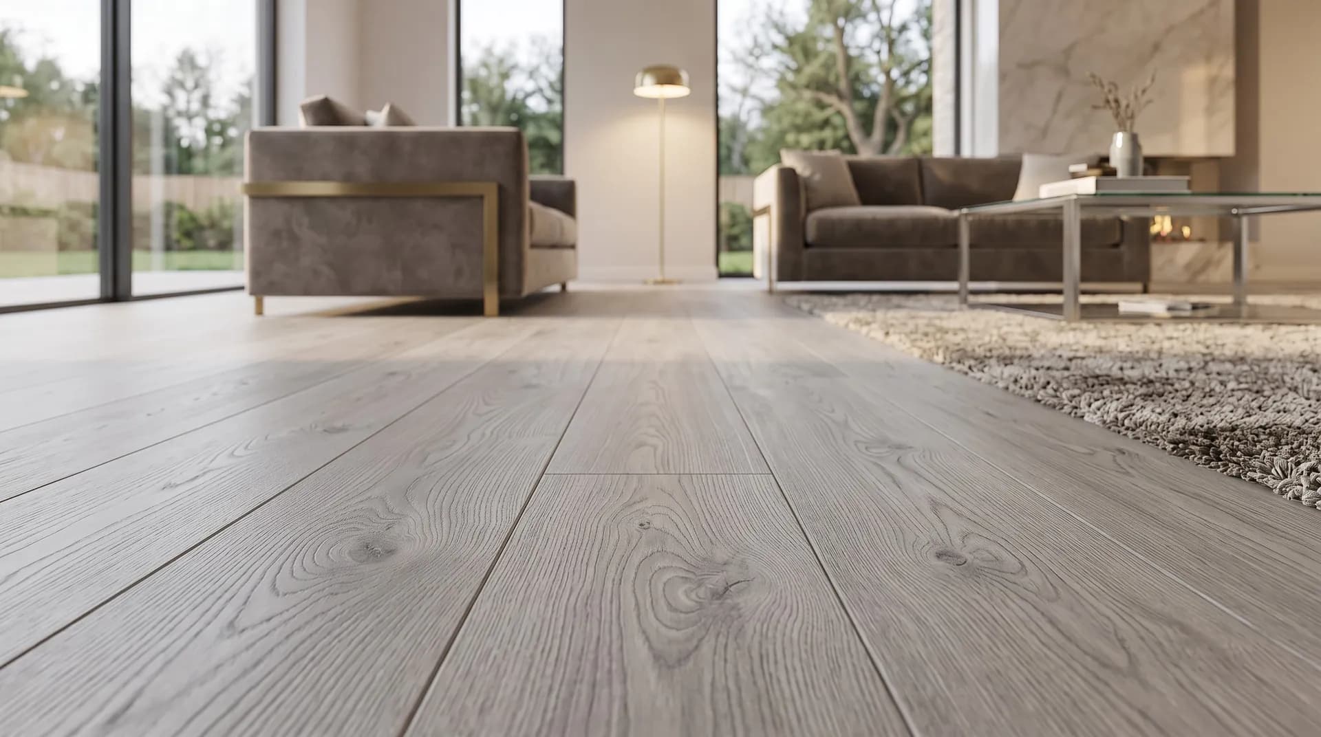 Grey Oak Laminate Flooring Living Room Liverpool